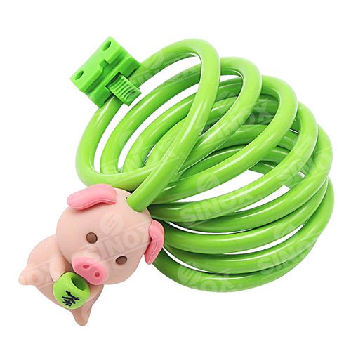 Animal Characters Design 2 Wheel Security key Cable Lock / 2