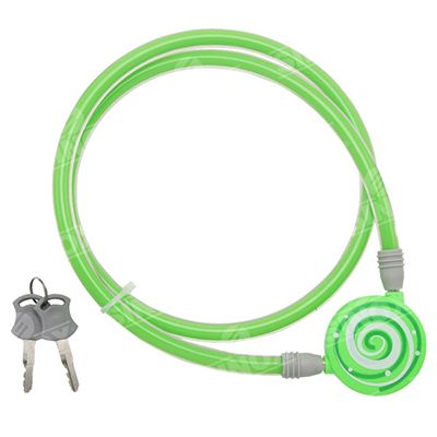 Big Surface for Colorful Printing 2 Wheel Security Cable Locks
