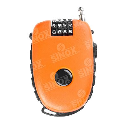 TL981 4 digit Retractable adjustable cable lock