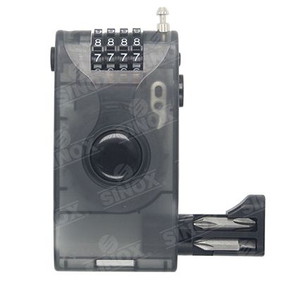 TL988 4 digit Retractable adjustable Cable Lock