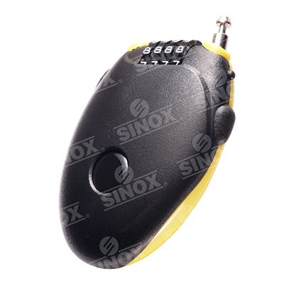 TL996 4 digit Retractable adjustable PVC coated steel  Cable Lock