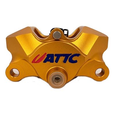 Attc CNC 4 Pistons Brake Caliper1_Burned