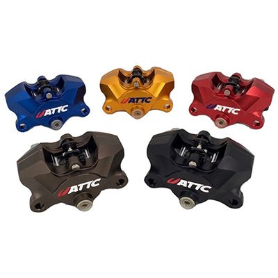 Attc CNC 4 Pistons Brake Caliper6_Burned