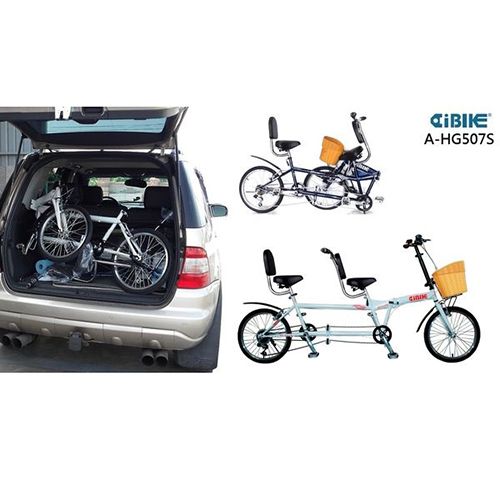 PIONEER 2 seaters - 20 inch 6 spd folding tandem bicycle / 2