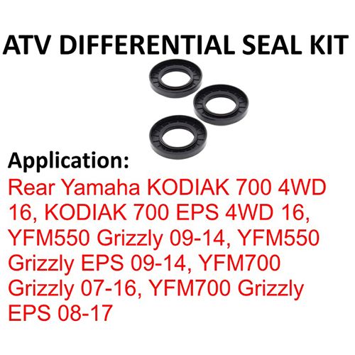 ATV Differential Seal Kit FOR Rear Yamaha grizzly 700 / 2