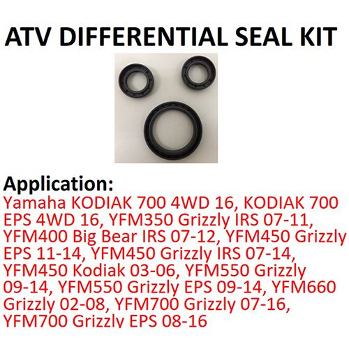 ATV Differential Seal Kit FOR Front yamaha grizzly 660 700 / 2