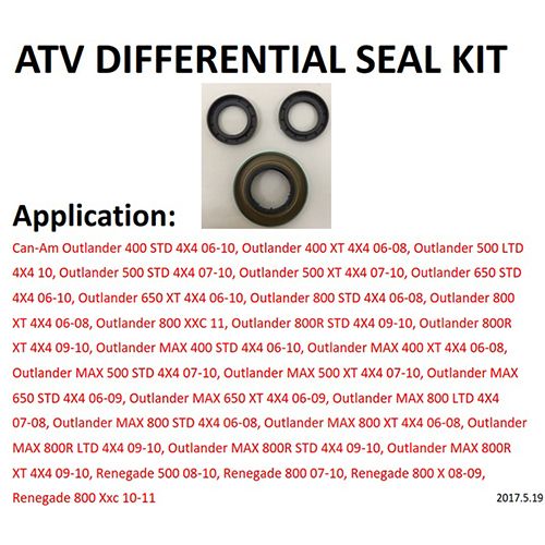 ATV Differential Seal Kit FOR rear canam / 2