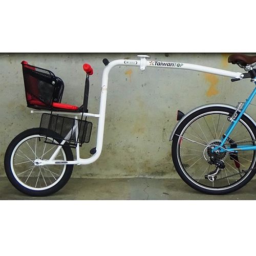 BABY TAGGER - 16 inch pearl white kids bike stroller / 3