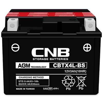 Motorcycle Battery CBTX4L-BS