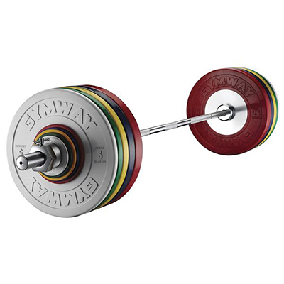 Competition barbell set with collars