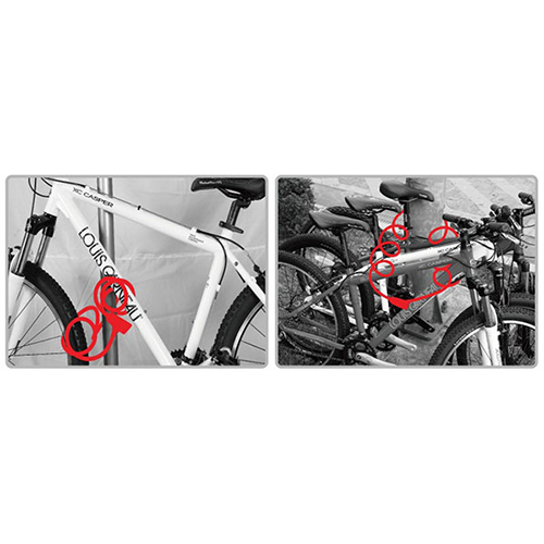 WL648 Double injection dials 2 Wheel Security Combination Cable Lock / 3