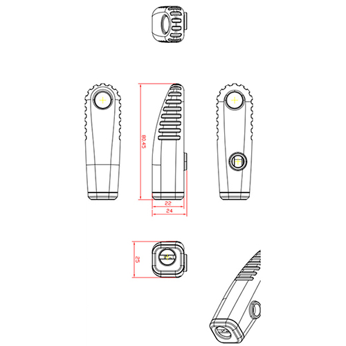 WL143 Multi function Zinc Alloy 2 Wheel Security Double Loop  Lock / 2