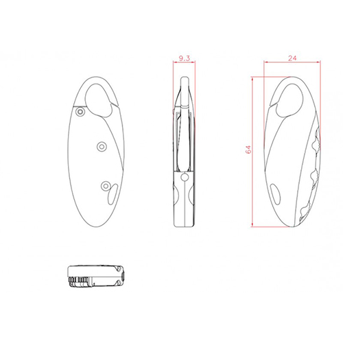 PL679 Leash Zinc Alloy 3 dials Combination Padlock / 2