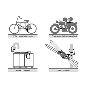 RL536 Versatile anti theft  noose security key lock / 3