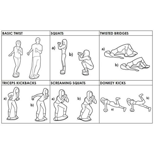 BB-E1023  PORTABLE FIT BOARD EXERCISES / 3