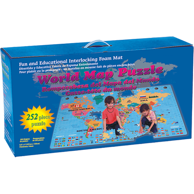 World Map EVA Foam Puzlle 252 Small pcs - PP 19701