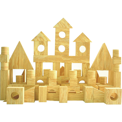 EVA Safety Foam Building Blocks (Wood-effect) - FB 10572