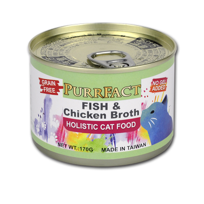 PURRFACT FISH & CHICKEN BROTH FORMULA 165g