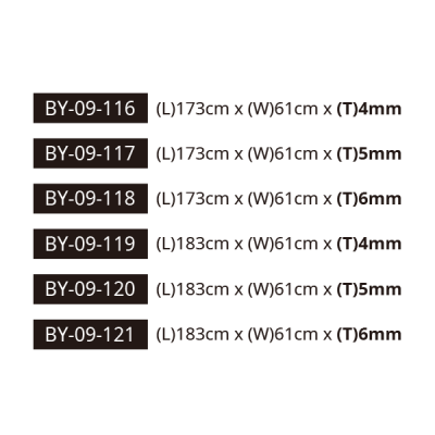 NATURE RUBBER+NBR BB-09-118(6MM) / 3