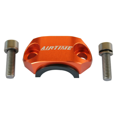 AIRTIME CNC BILLET UNIVERSAL ROTATING BAR CLAMP KTM -ORANGE