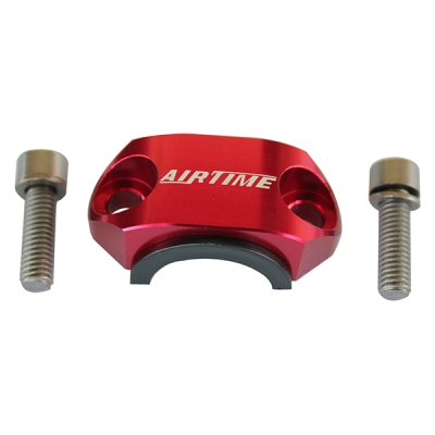 AIRTIME CNC BILLET UNIVERSAL ROTATING BAR CLAMP HONDA -RED