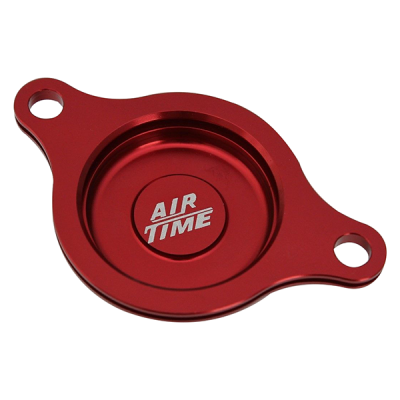 AIRTIME CNC BILLET OIL FILTER COVER HONDA CRF 450R 2009-2014 RED-(11)