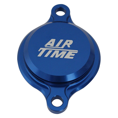 AIRTIME CNC BILLET OIL FILTER COVER YAMAHA YZ250F 2014 -BLUE