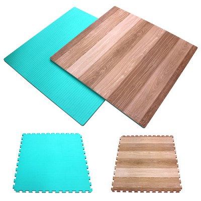 EVA Foam wood printed tatami finish exercise mats