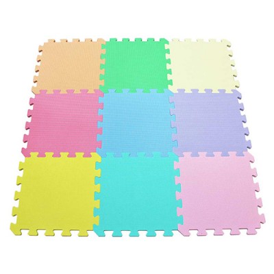 EVA Foam macaron colors play mats