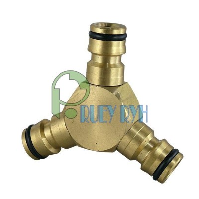 Brass 3-Way Snap-In-Coupling RR-75007