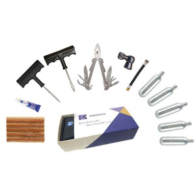 TCAR-11A Co2 Tire Repair Kit for Car ＆ Moto (CO2 repair kit bag box)