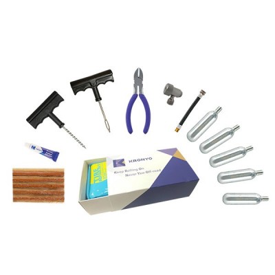 TCAR-01BA Tire Repair Set (PVC CO2 repair kit bag box)