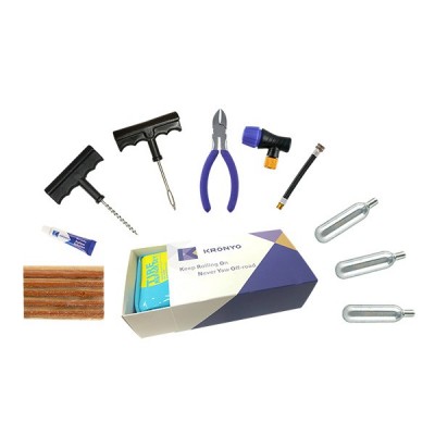 TCAR-03BA Tire Repair Set (PVC CO2 repair kit bag box)