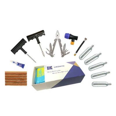 TCAR-06BA Tire Repair Set (PVC CO2 repair kit bag box)