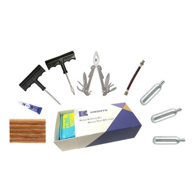 TCAR-08BA Tire Repair Set (PVC CO2 repair kit bag box)