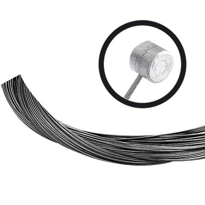 TFBC100-01 black teflon 100cm slick front brake cable (mountain bike)