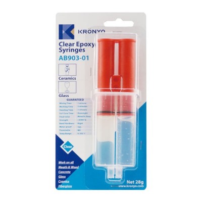 AB903-01 AB Glue Two In One Syringe-Clear