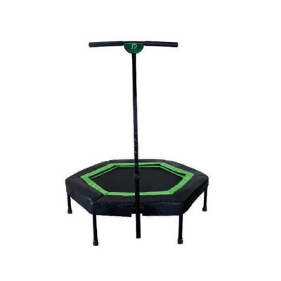 44" Hexagonal Fitness Trampoline Pro W/ Handle Bar JP05- H02- 44H