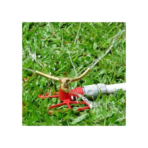 Three-arm brass rotating sprinkler on butterfly base-36428EA / 2