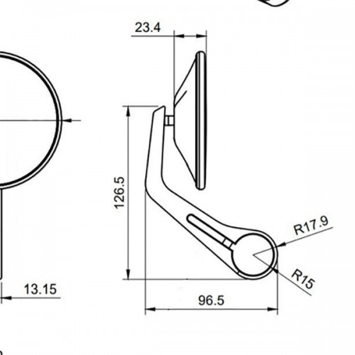 Hat round handle mirror / 3