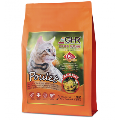 GHR - Poulet grain free dried cat food 6.81kg