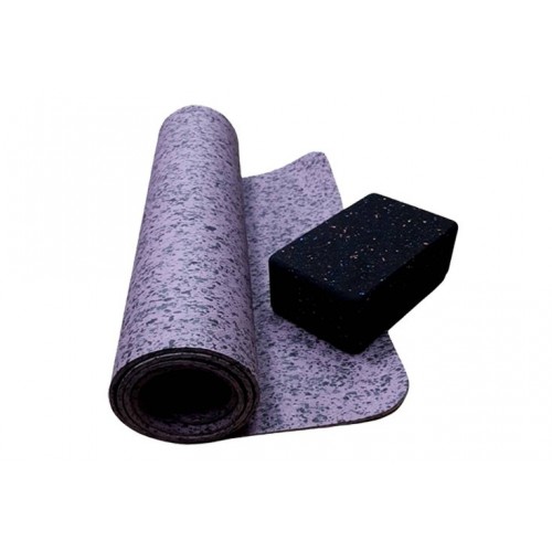 RECYCLED MATERIAL YOGA MAT (SINGLE COLOR DOTS) / 2