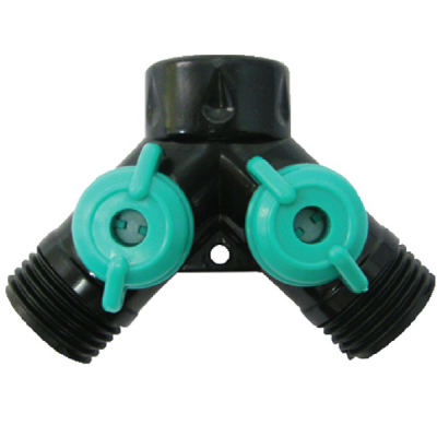 Plastic two-way connector-23401