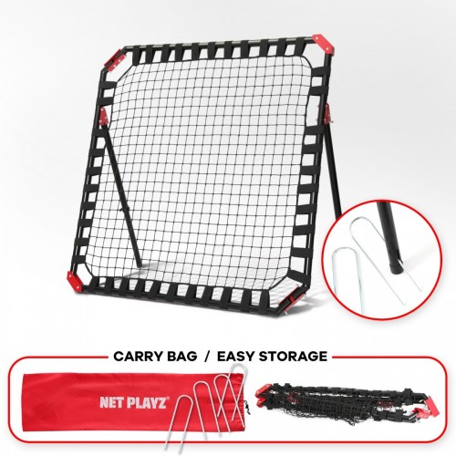 Soccer Rebound Net for Kids & Teens, 4 x 4Ft / 3