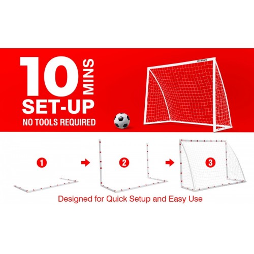 PVC SOCCER GOAL 12’ x 4’ x 6’ / 2