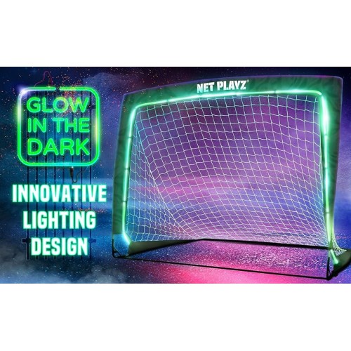 Portable Lighting Soccer Goal, 4 x 3Ft / 3