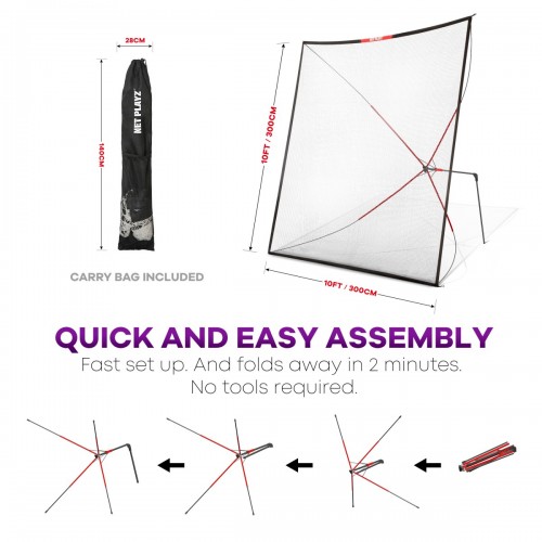 Golf Practice Net, Hitting Net, 10ft x 10ft / 4