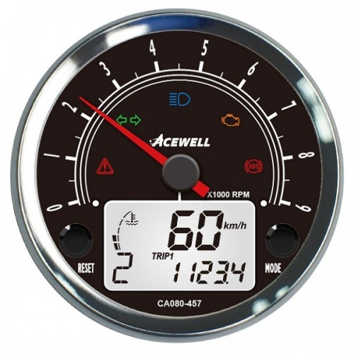 Motorcycle Speedometer-CA080 Needle and Digital Multifunction speedometer / 3