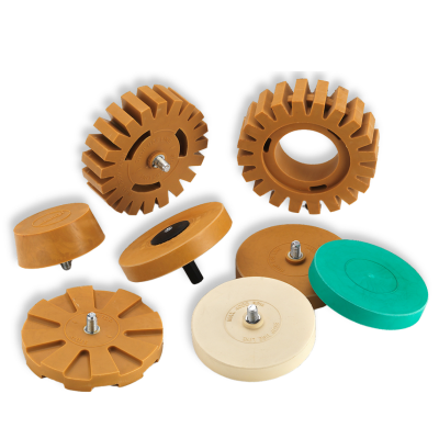 Sheet metal rubber removal wheel