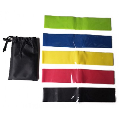 SET OF 5 ANTI-SLIP LATEX RESISTANCE